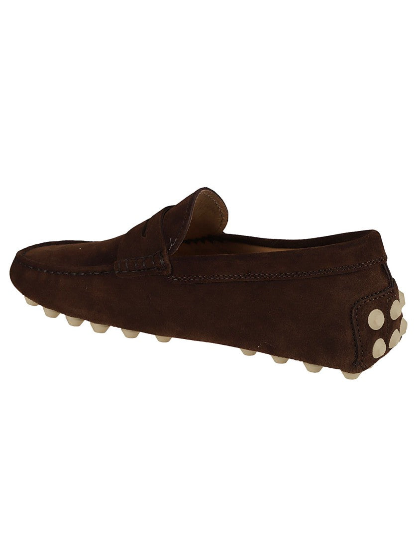Tod's Suede Finish Slip-On Flat Shoes