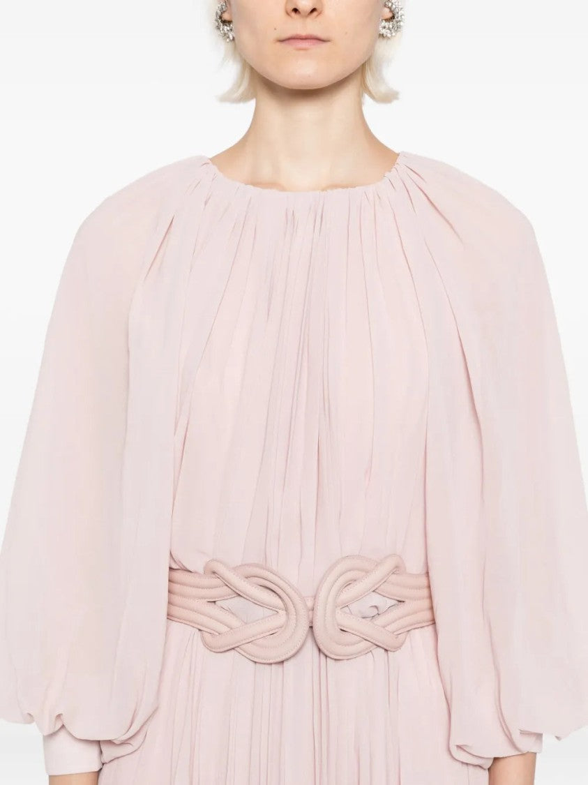 Saiid Kobeisy Pleated Long Dress