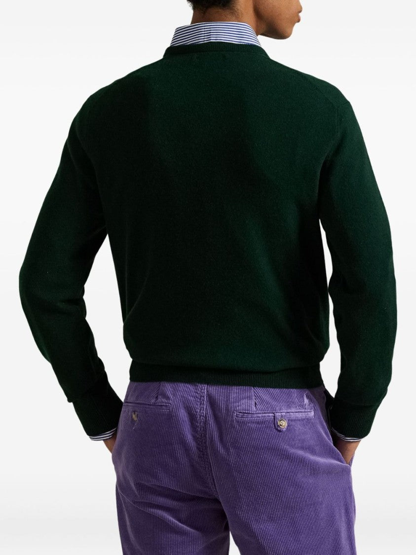 Polo Ralph Lauren Classic Crewneck Sweater In Deep Green