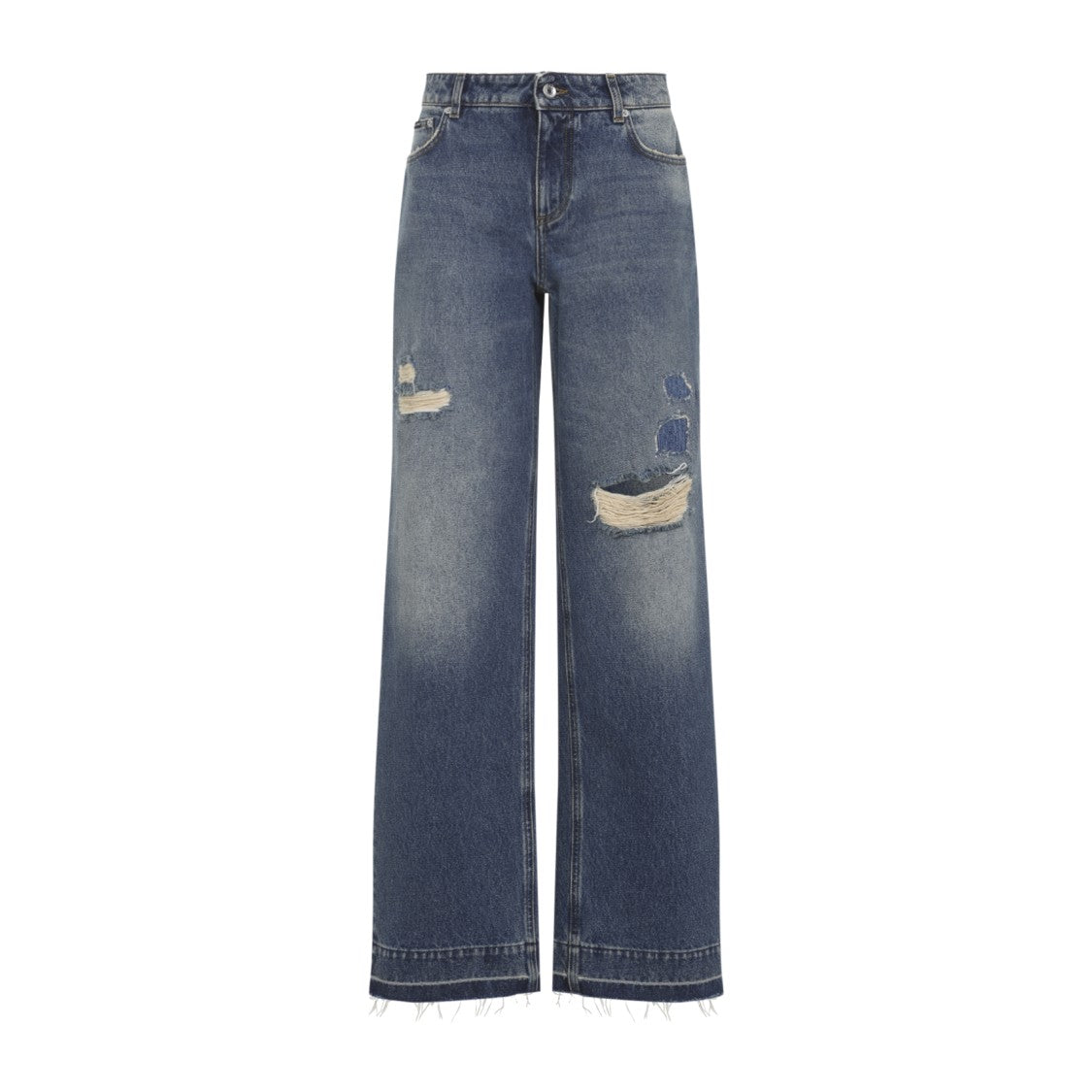 Dolce & Gabbana Blue Cotton Jeans