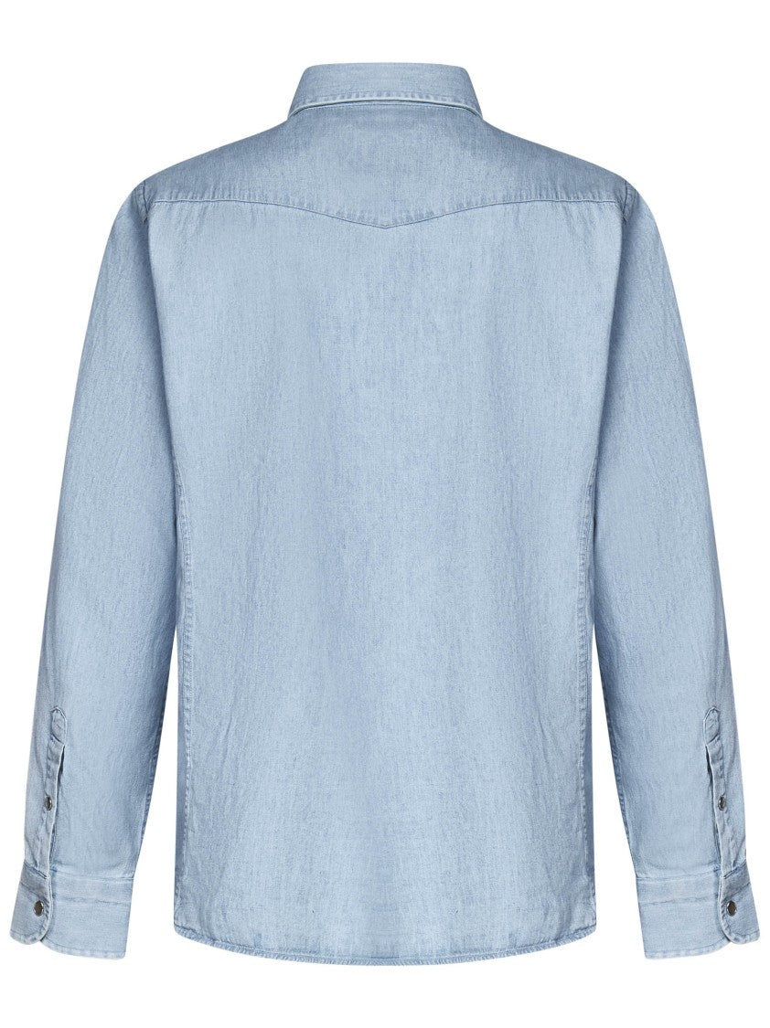 Tom Ford Light Blue Cotton Denim Shirt