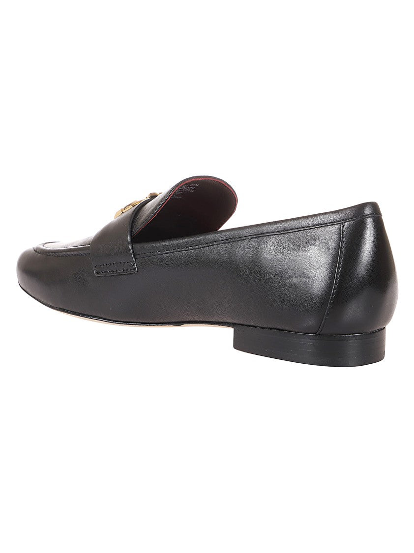 Tory Burch Eleanor Leather Loafers With Gold Accent