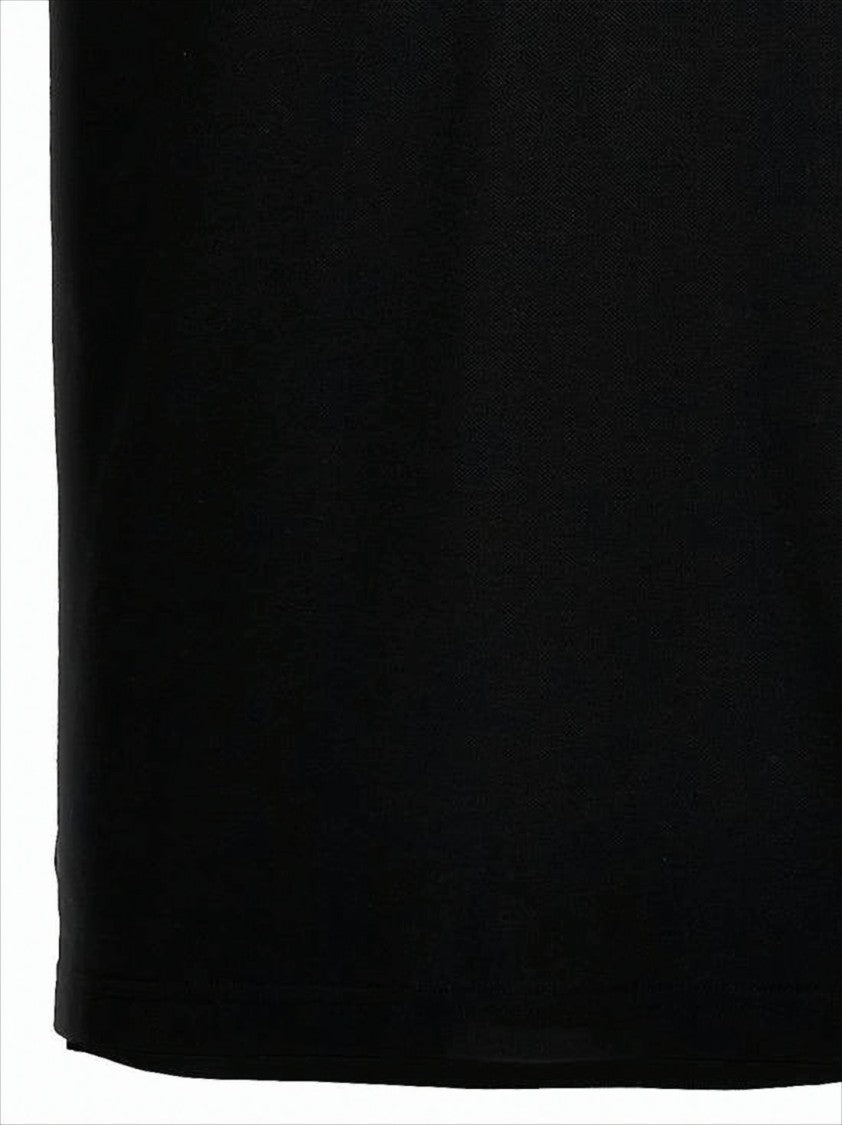 Etro Short-Sleeve Black Polo Shirt With Embroidered Logo