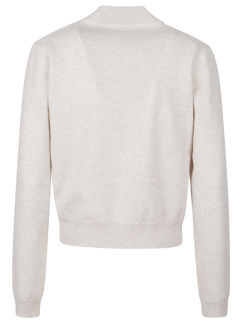 Brunello Cucinelli Finely Knit Crewneck Sweater With Brass Detail