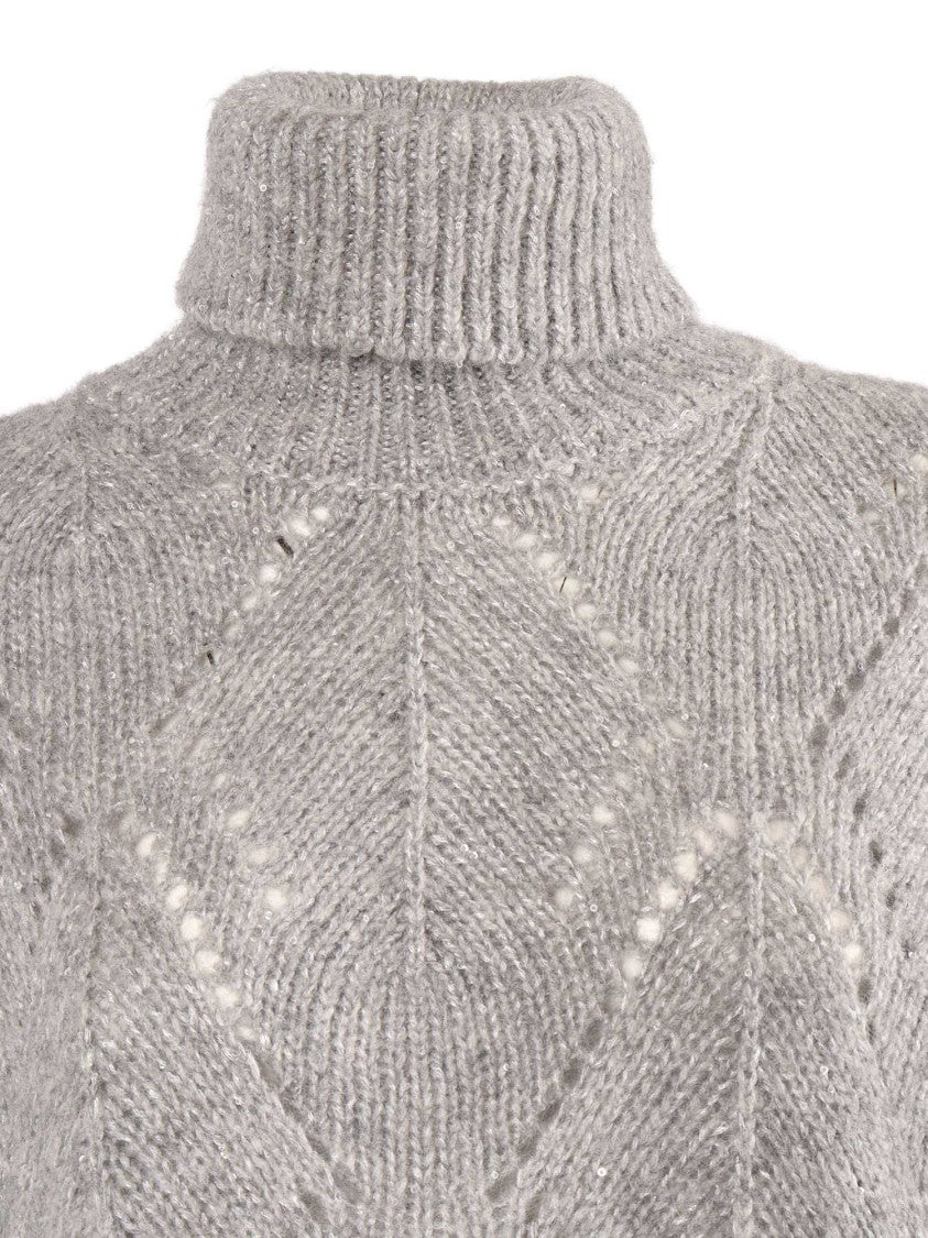 Peserico Textured Knit Sweater With Classic Round Neckline