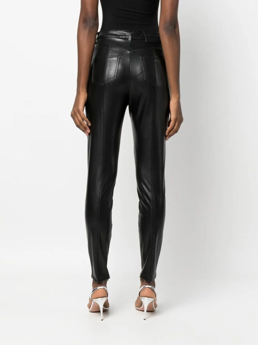 Ermanno Scervino Fitted Black Trousers With Five-Pocket Design
