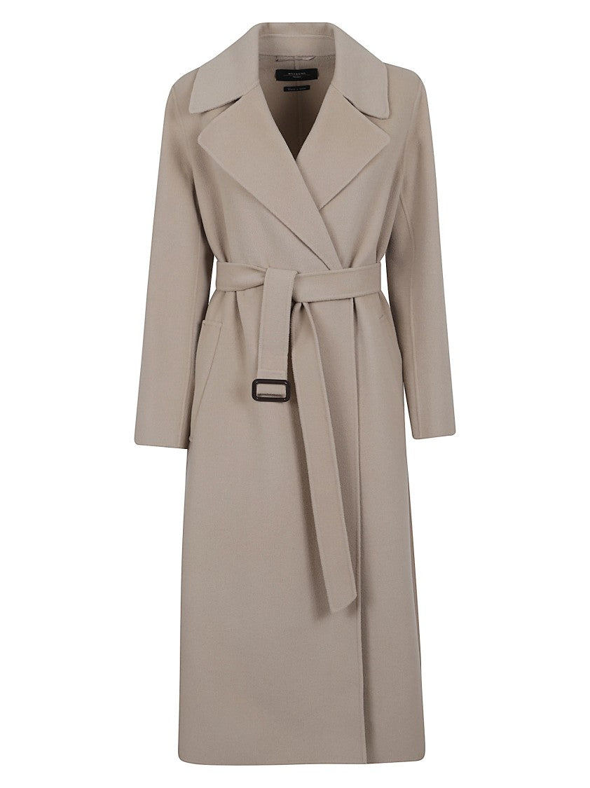 Max Mara Tailored Midi Coat With Wide Lapel