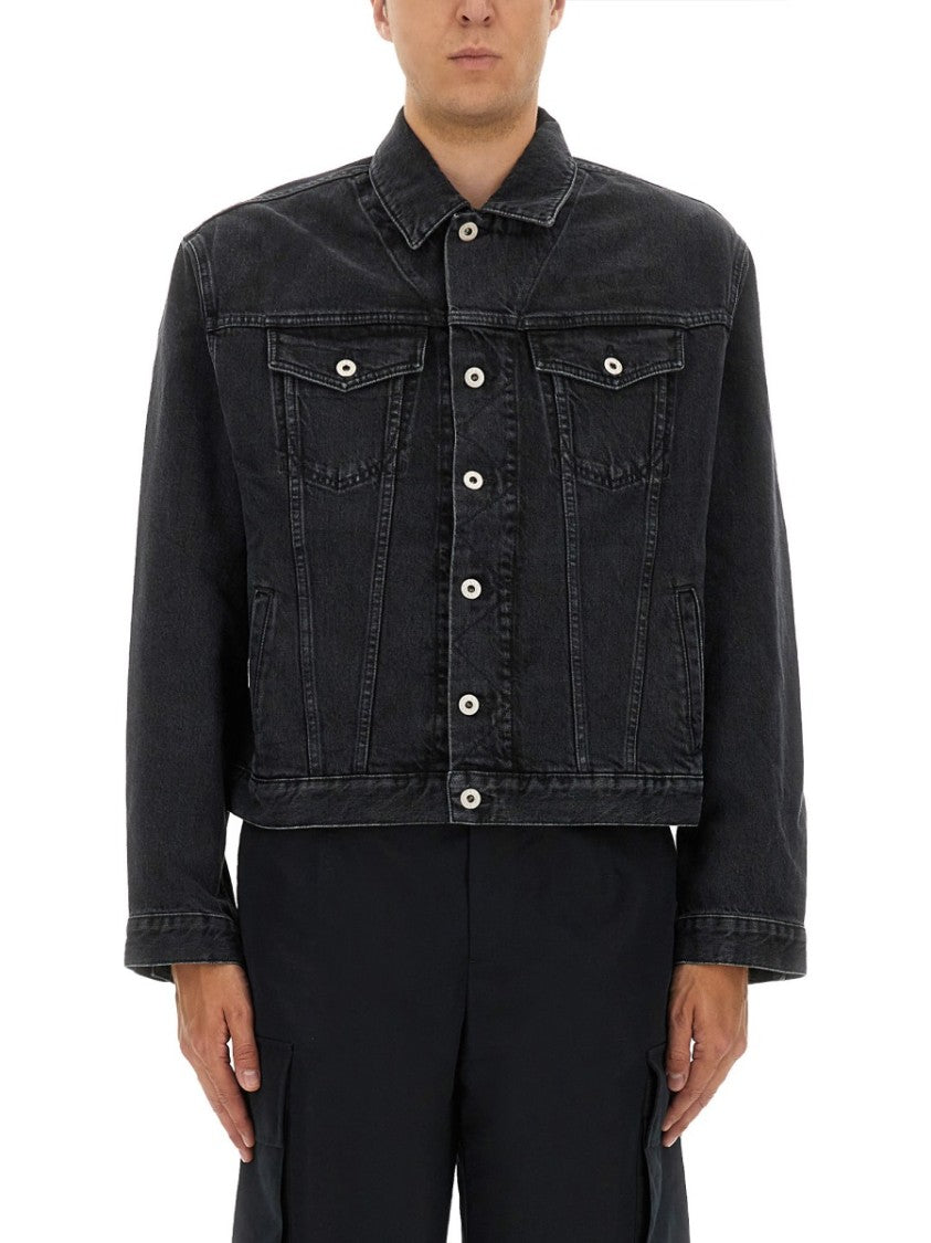 Kenzo Truker Jacket With "Boke Flower" Embroidery