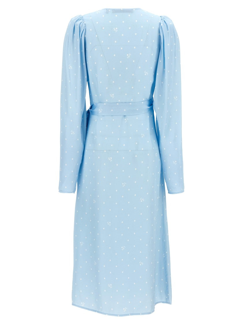 Rotate Birger Christensen Textured Midi Wrap' Dress