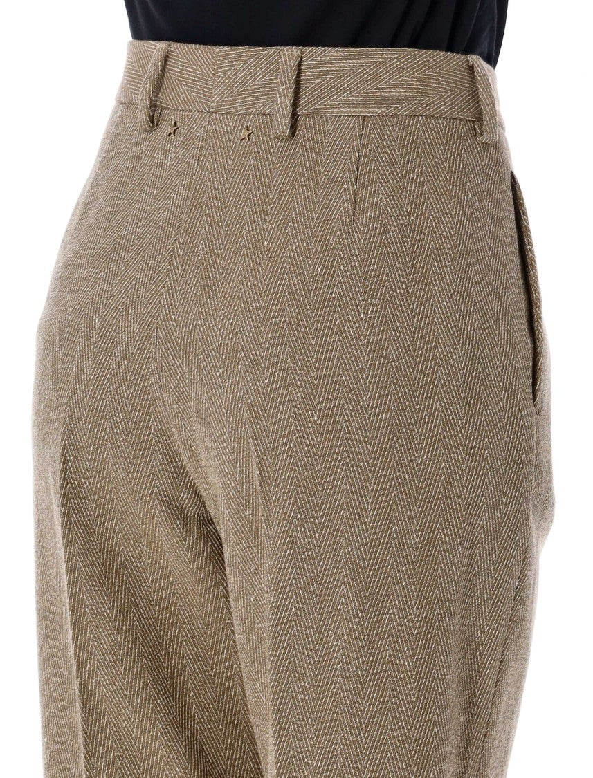 Golden Goose Relaxed Pant Harringbone Wool