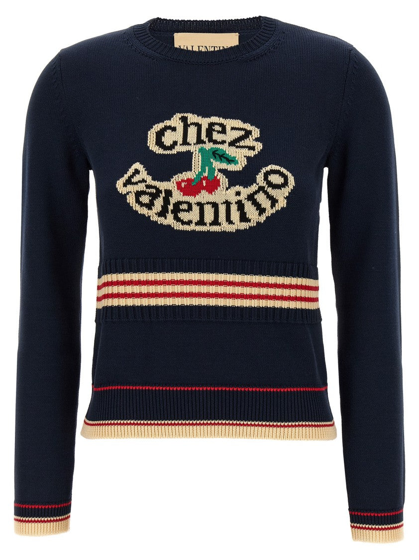 Valentino Garavani Knitted Cotton Sweater