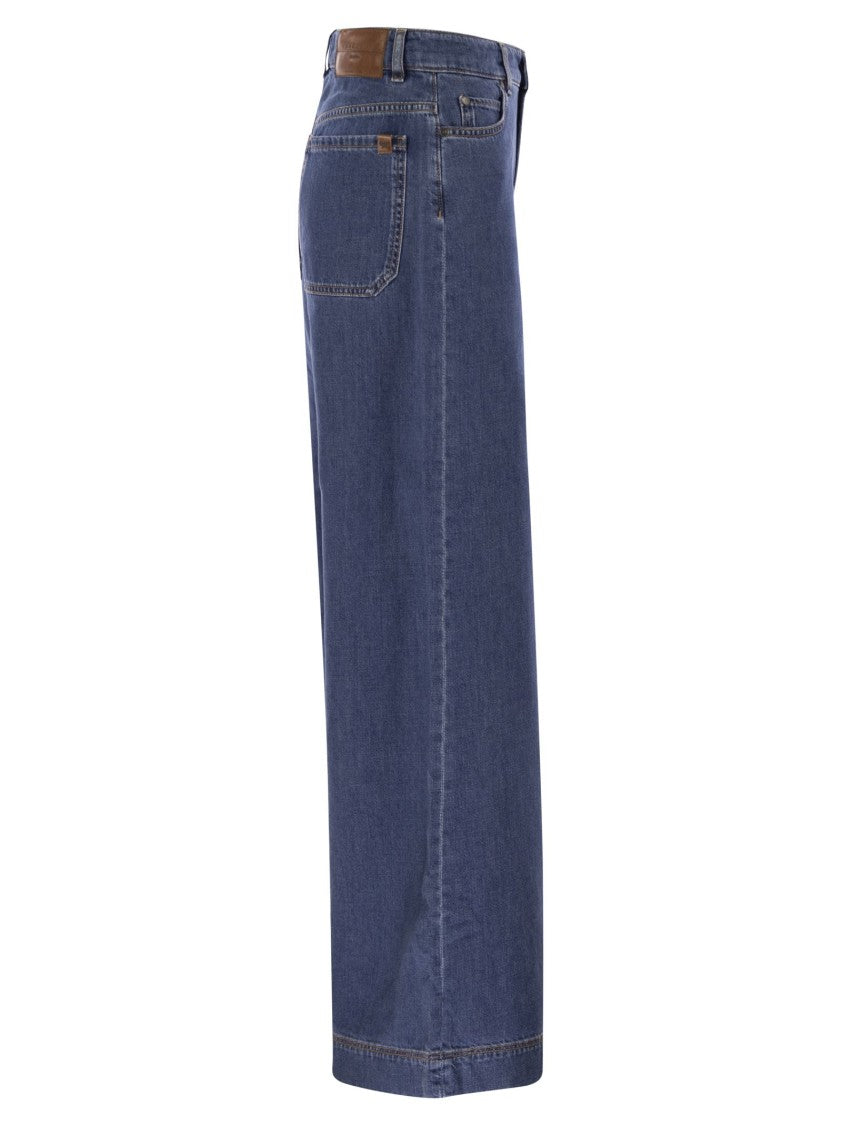 Max Mara Vega - Jeans Wide Leg In Denim