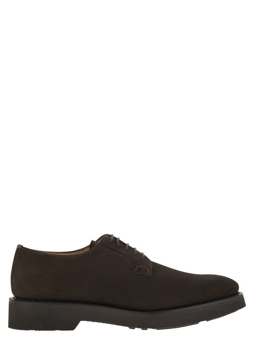 Church's Suede Calfskin Derby With Goodyear Construction