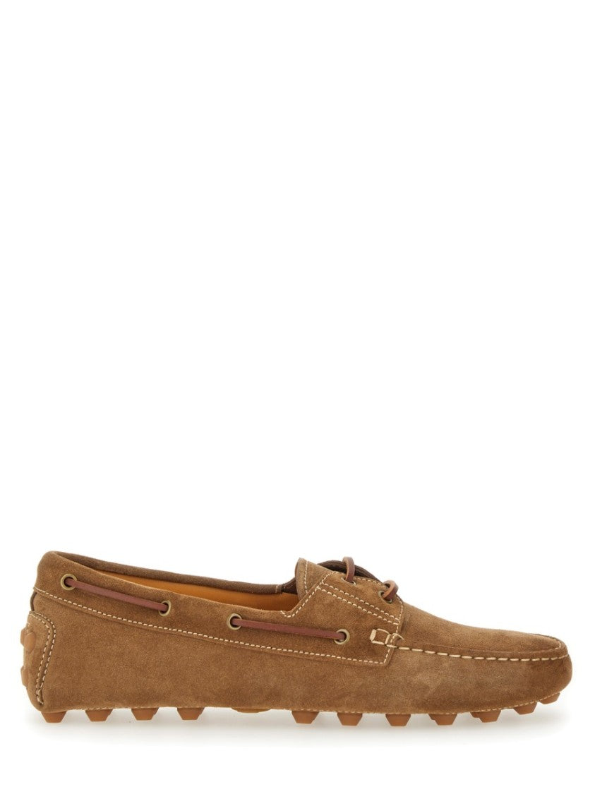 Tod's Brown Calfskin Leather Loafers