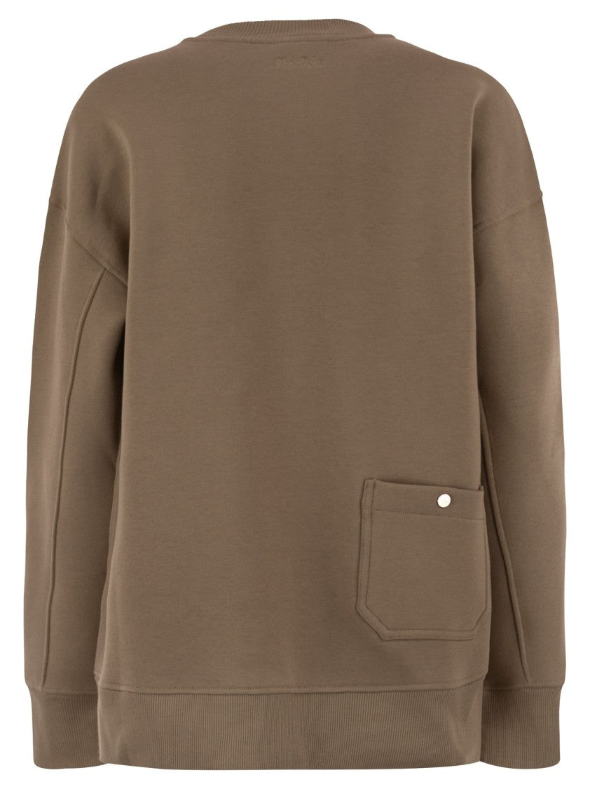 Max Mara Monza - Cotton Sweatshirt With Logo
