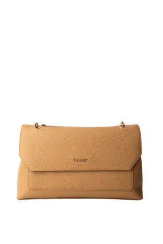 Twin-Set Signature Oval T Logo Shoulder Bag