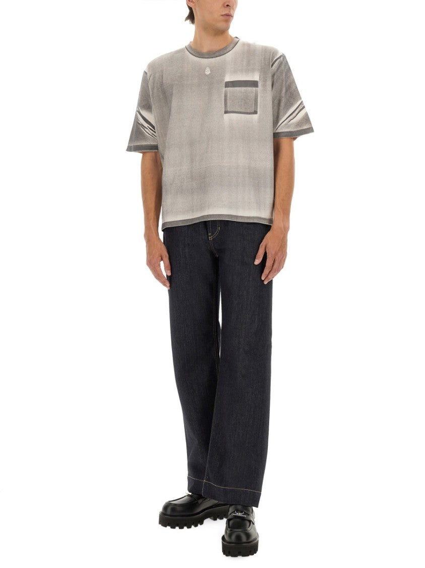Alexander Mcqueen Wide Leg Denim Jeans