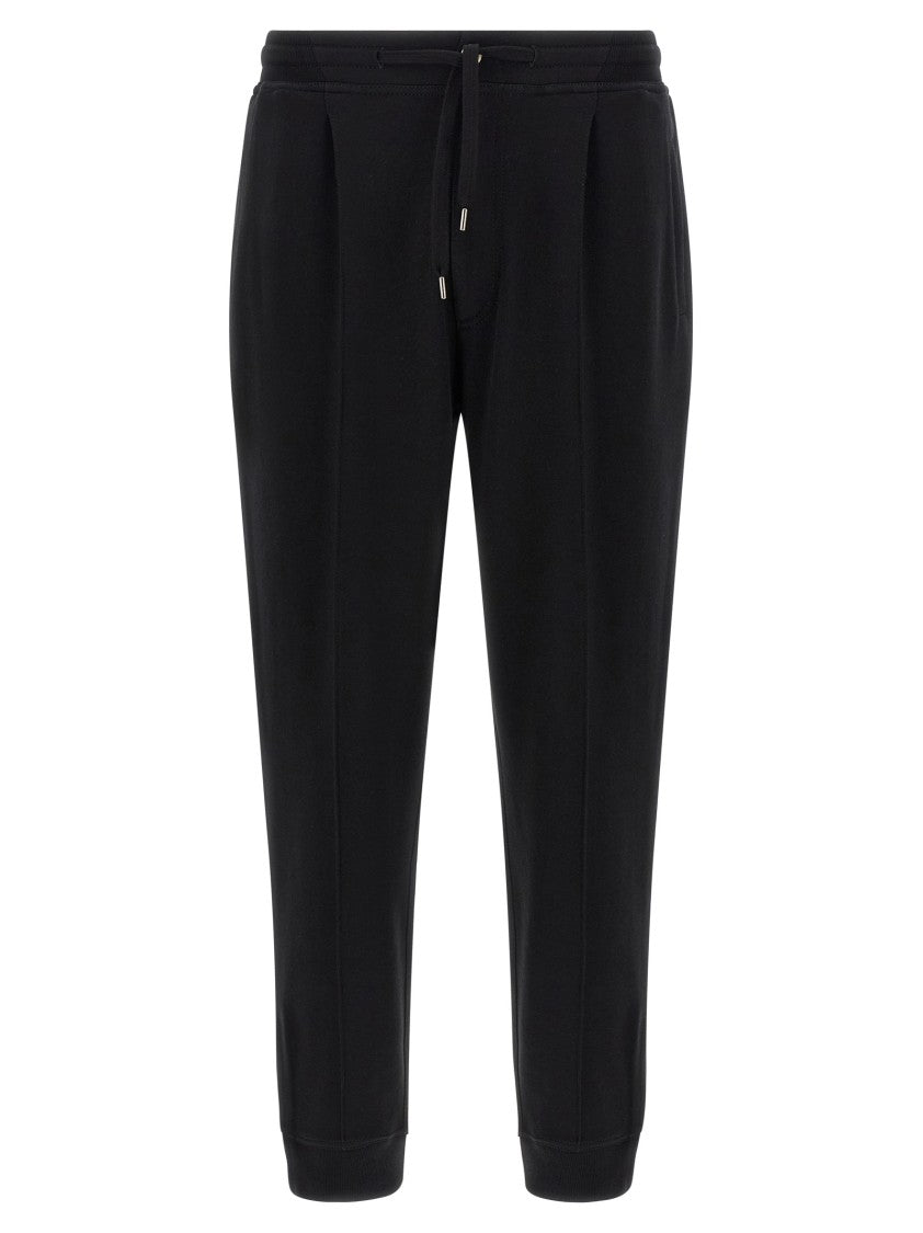 Brunello Cucinelli Crête Detail Joggers In Soft Double Cotton