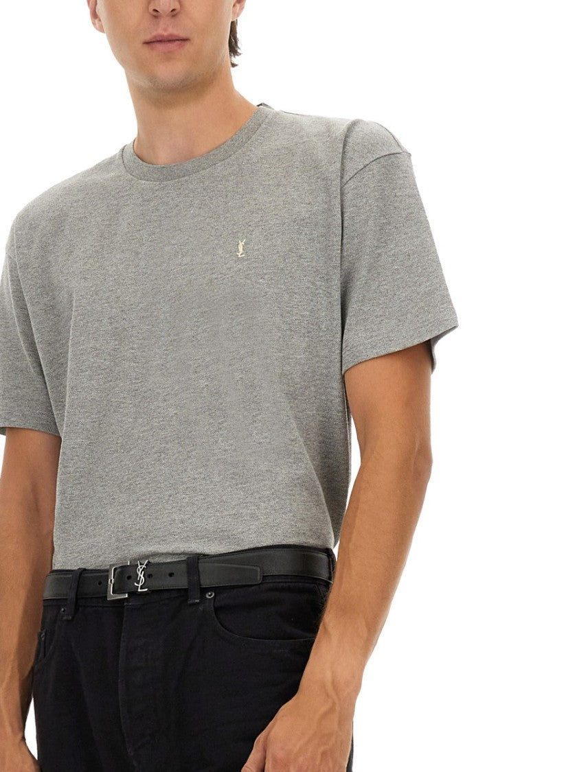 Saint Laurent "Cassandras" Tshirt With Logo