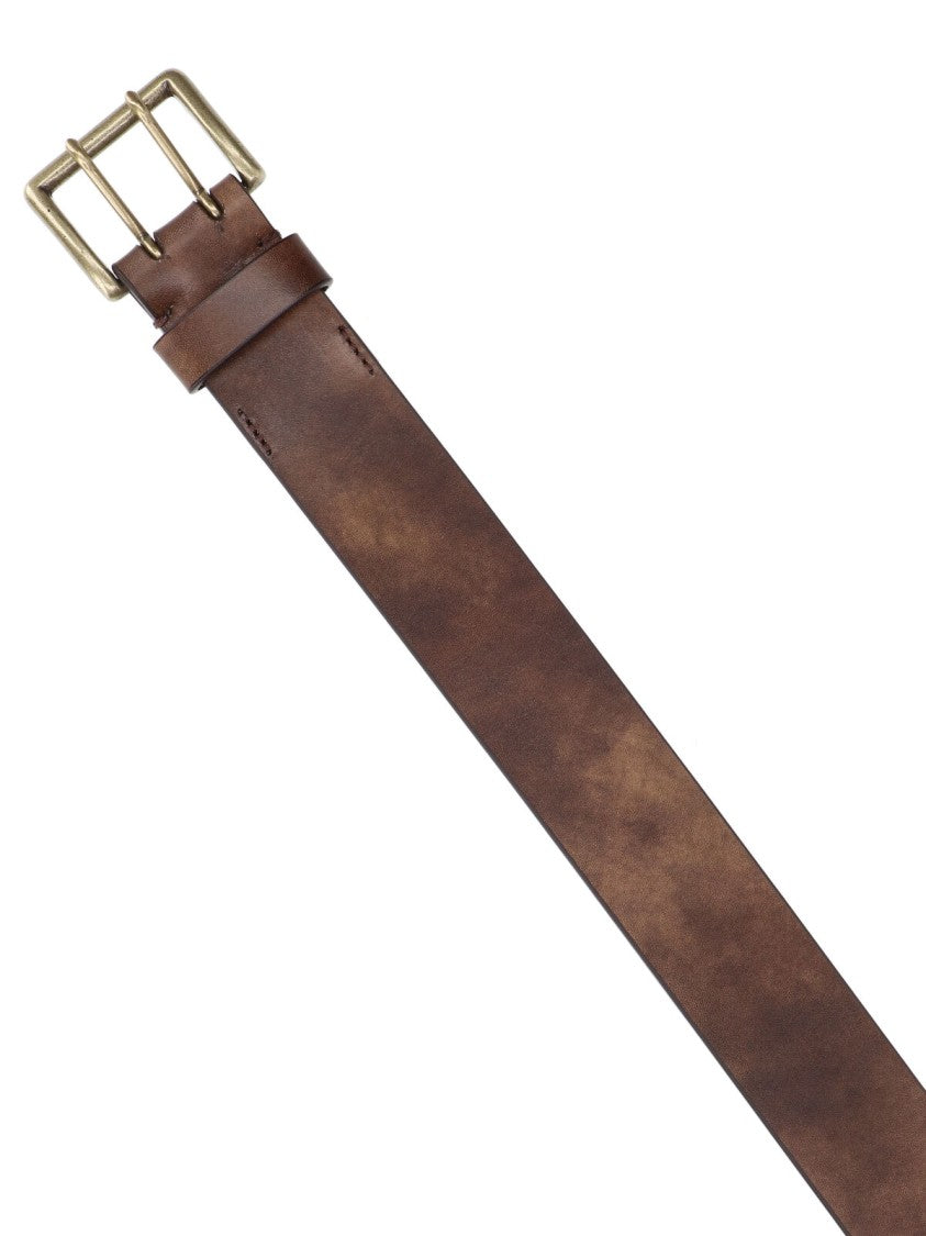 Auralee Two-Hole Belt – Brown