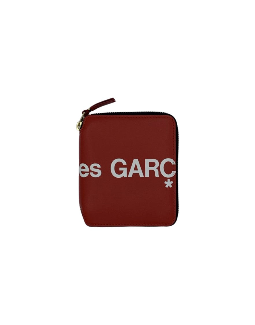 Wallet Cdg Zip-Around Smooth Leather Wallet With Bold Logo