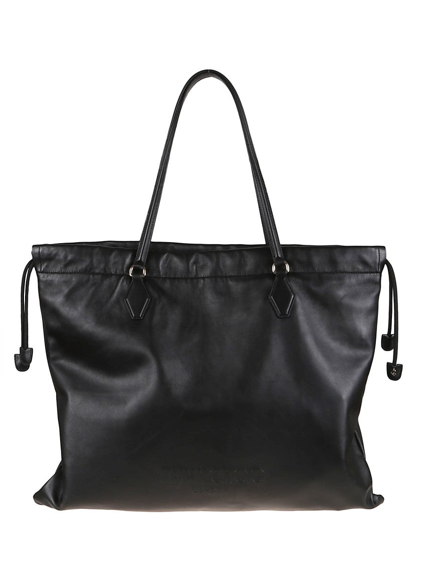 Jimmy Choo Spacious Black Leather Shopper Bag