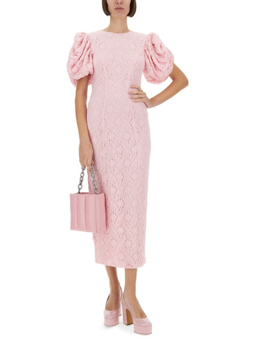 Rotate Lace Midi Dress