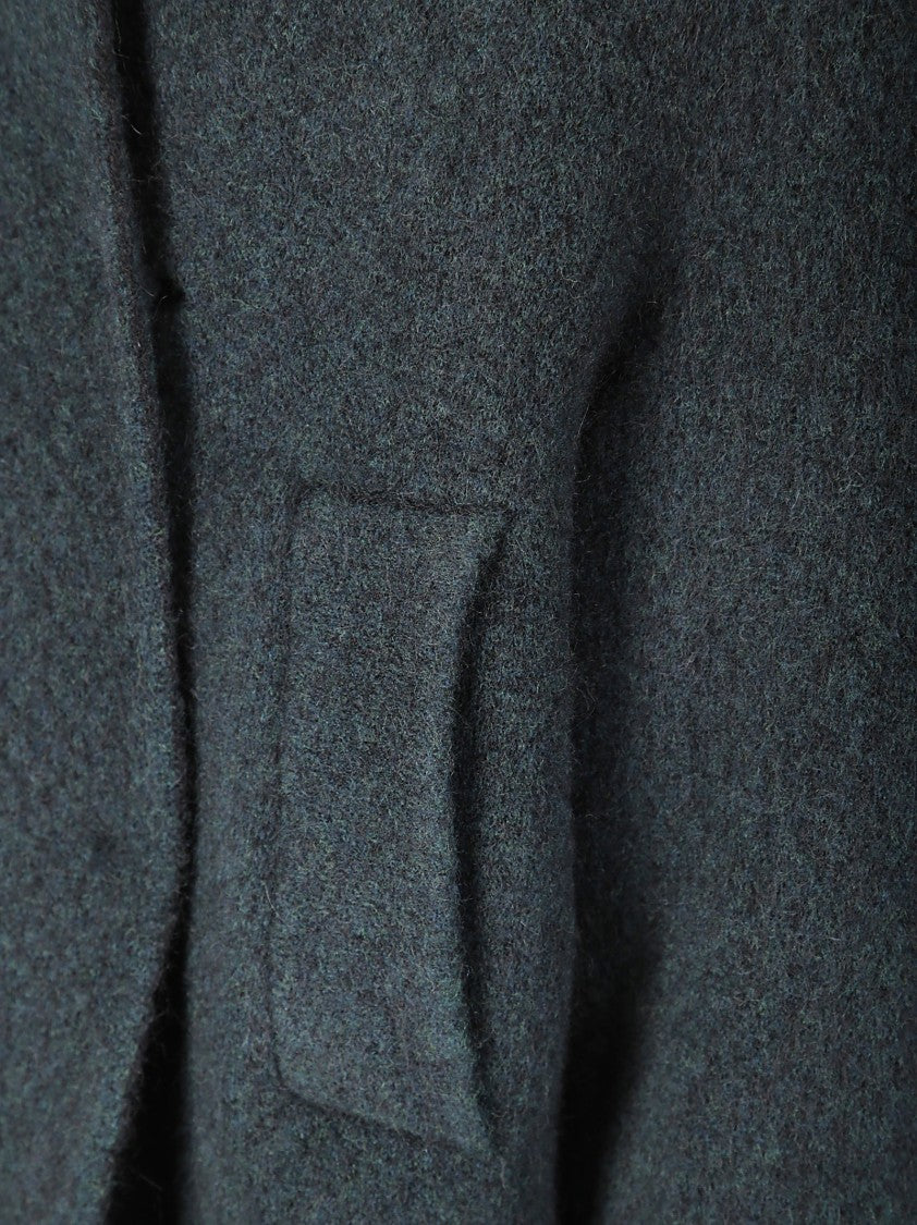 Boboutic Knitted Double-Breasted Jacket With Notched Lapels