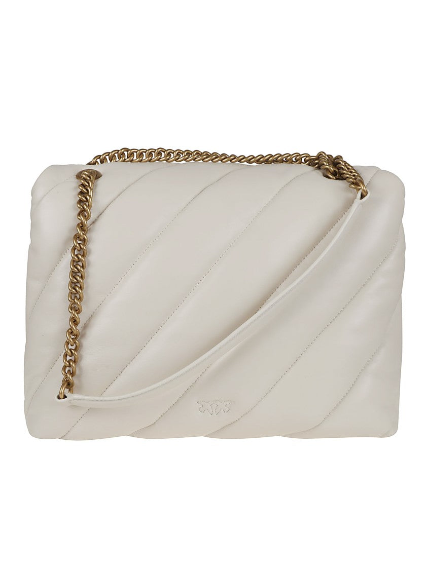 Pinko Quilted Padded Nappa Leather Shoulder Bag