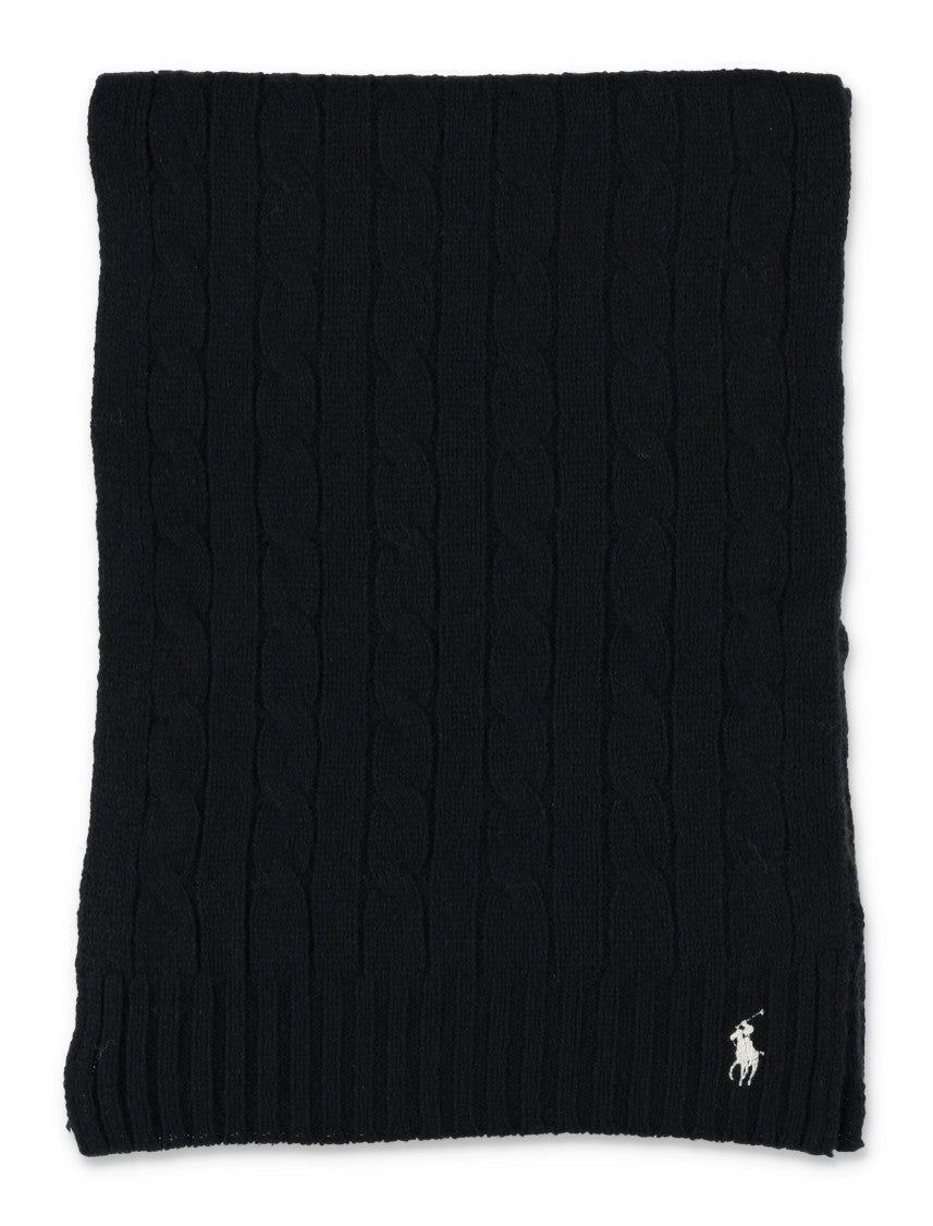 Polo Ralph Lauren Wool Cable Scarf Pony