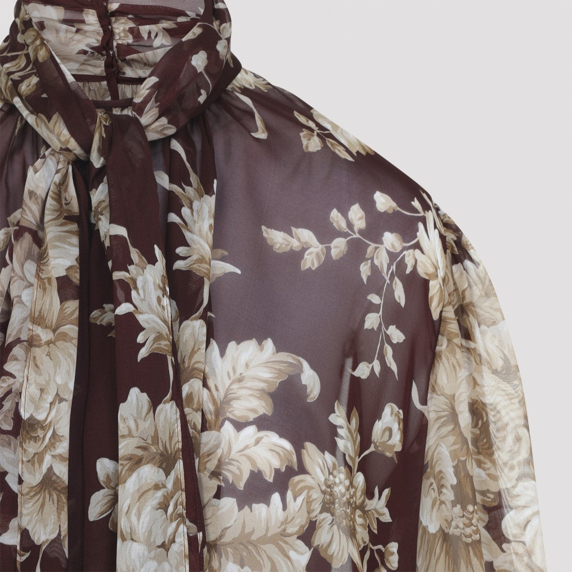 Dolce & Gabbana Silk Blouse With Floral Print