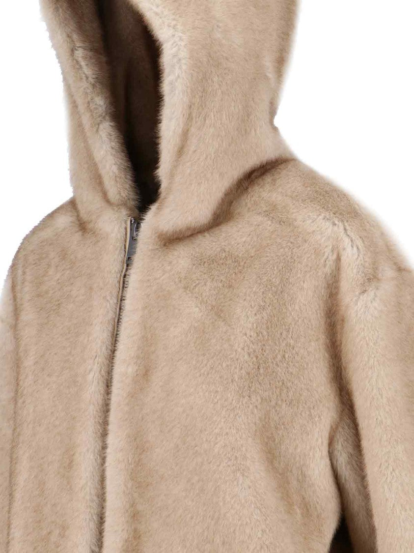 Parosh Faux Fur Jacket – Beige