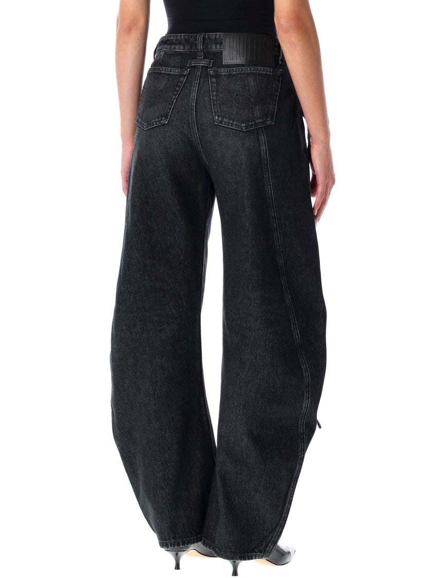 Jean Paul Gaultier Low Waist Belted Denim Baloon