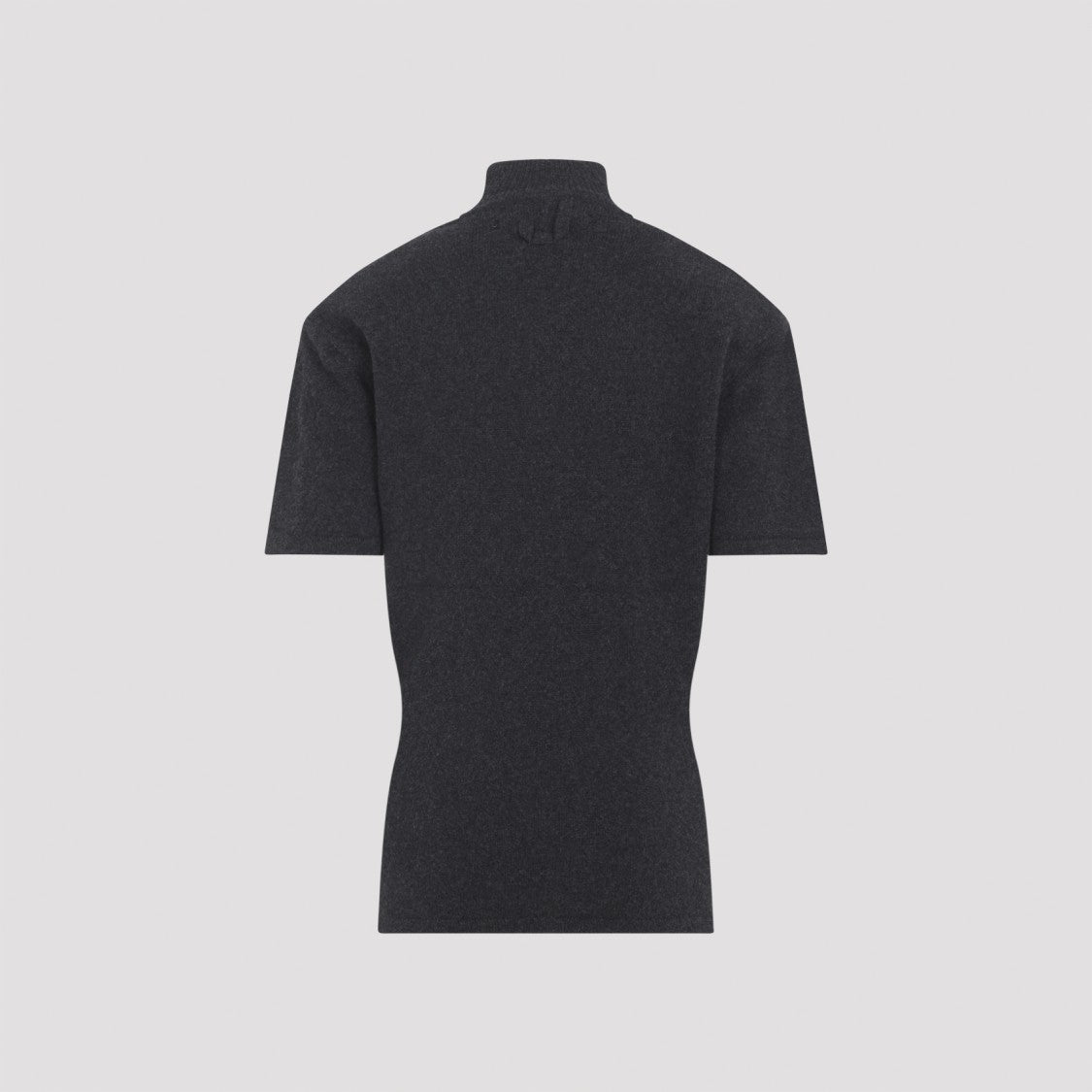 Jacquemus La Maille Castagna Dark Grey Merino Wool Pullover