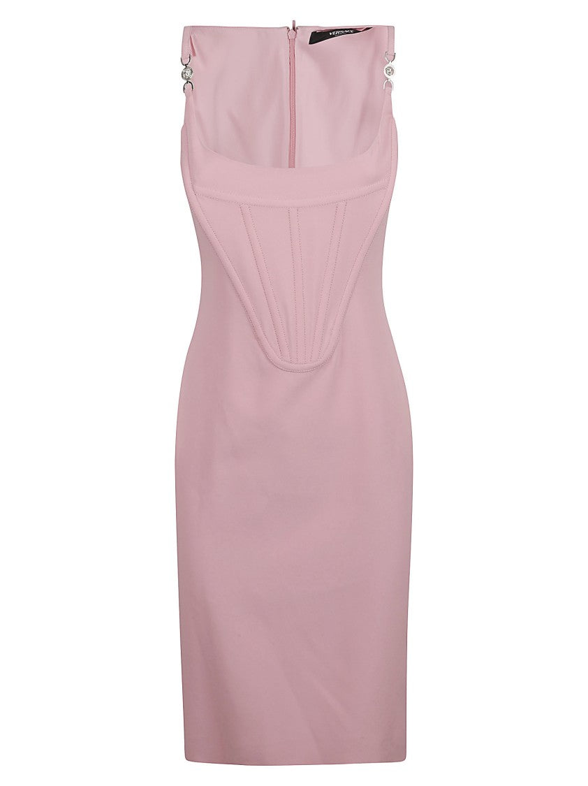 Versace Structured Fitted Dress