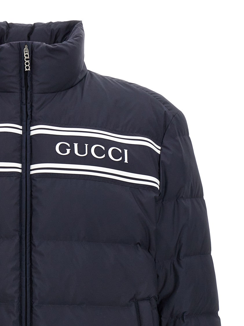 Gucci Logo Print Down Jacket