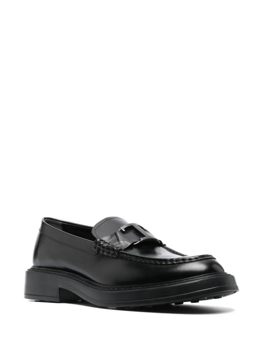 Tod's Logo-Plaque Leather Loafers