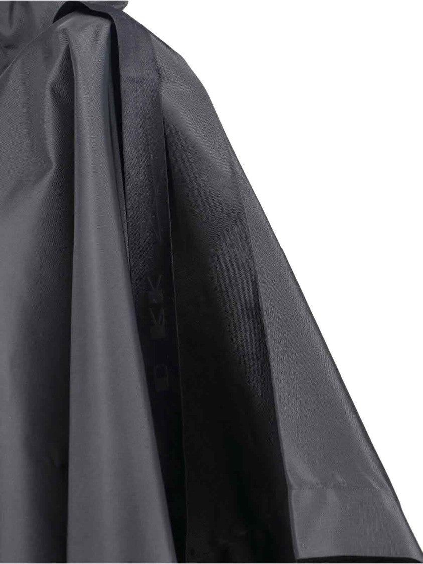 Drkshdw By Rick Owens Hooded Cape – Black