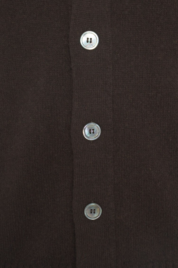 Daniele Fiesoli Classic V-Neck Cardigan In Rich Cashmere