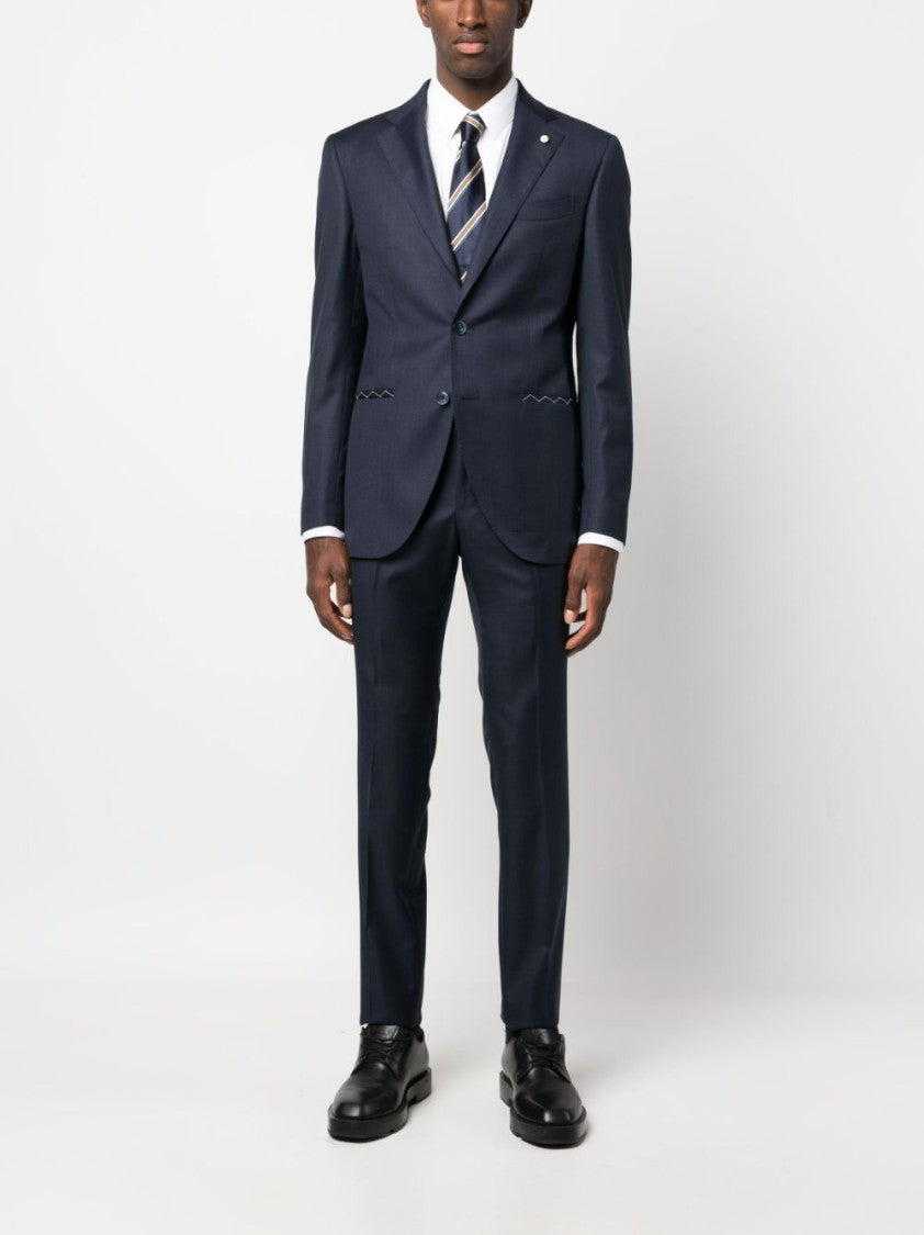 Luigi Bianchi Suit With Logo