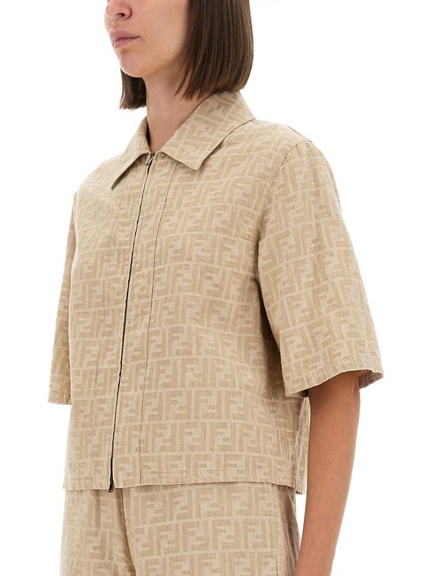 Fendi Ff Chambray Jacket