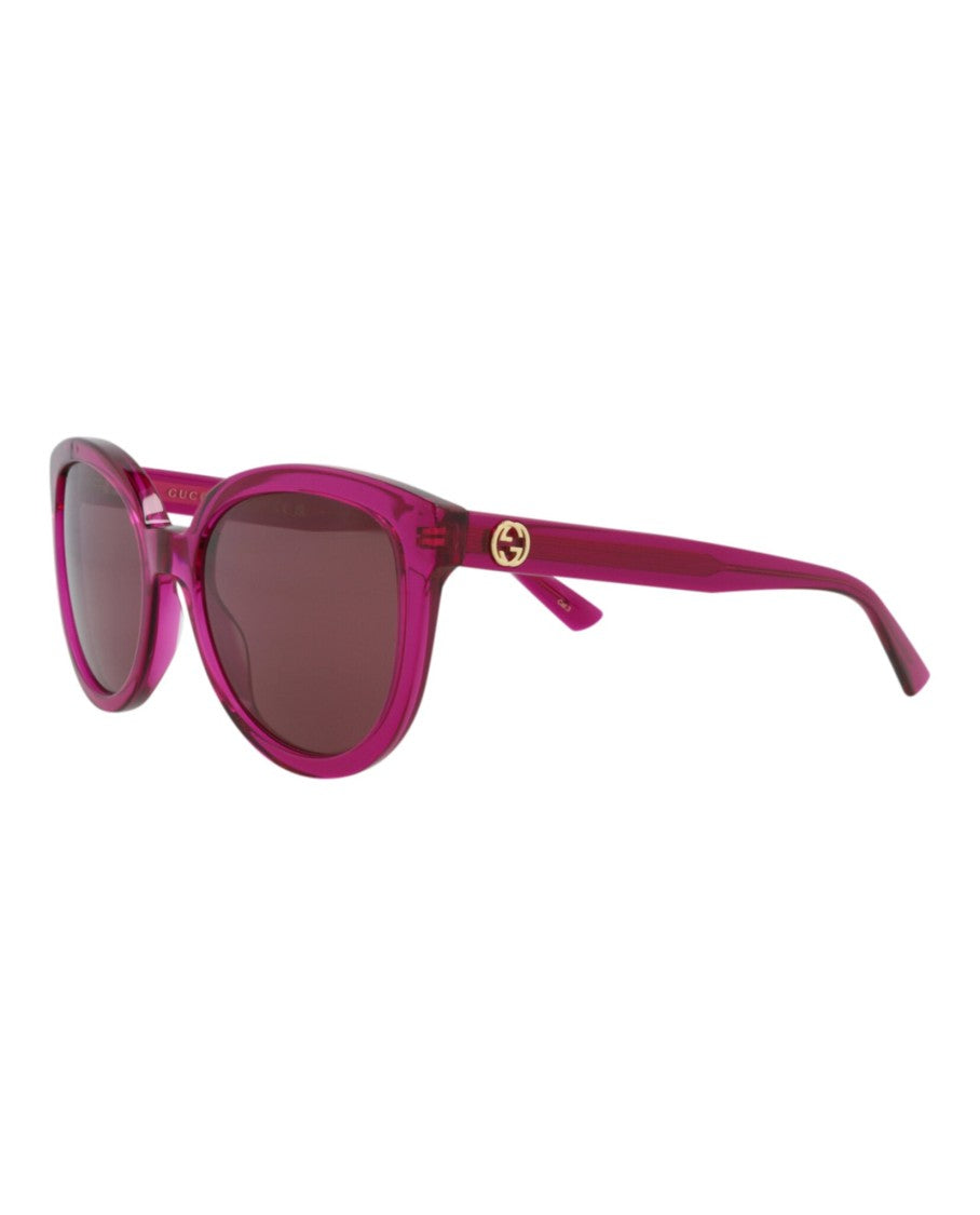 Gucci Round-Frame Recycled Acetate Sunglasses