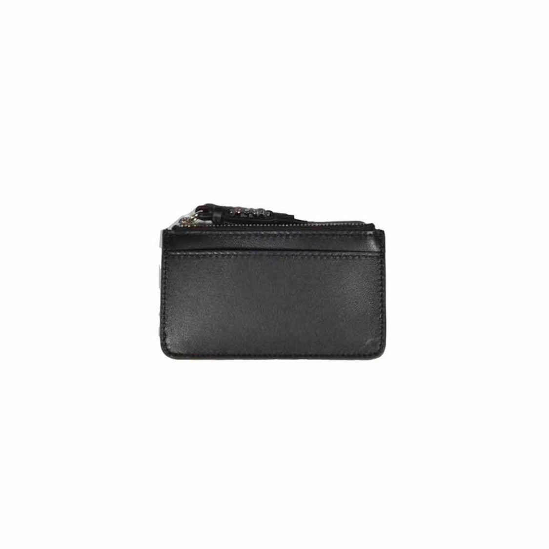 Dsquared2 Icon Evening Card Holder In Genuine Black Leather