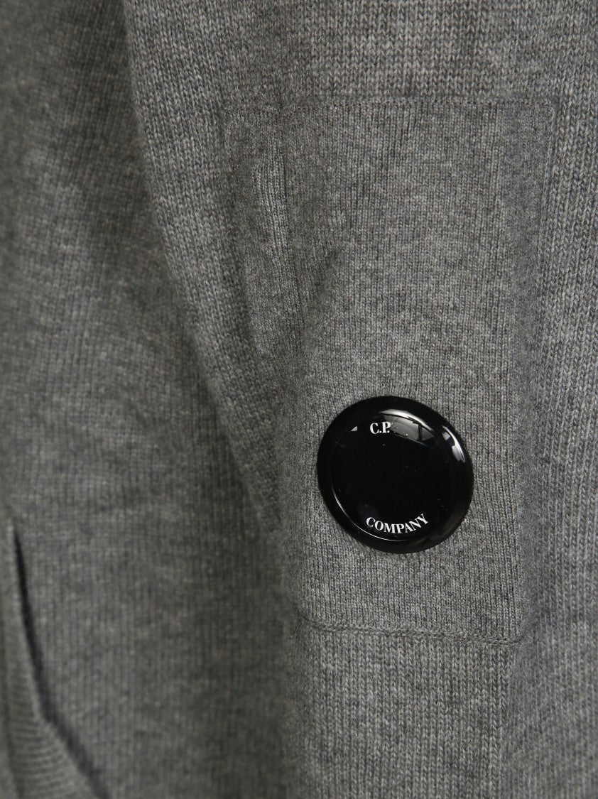 C.P. Company Knitwear Cardigan In Lambswool Grs