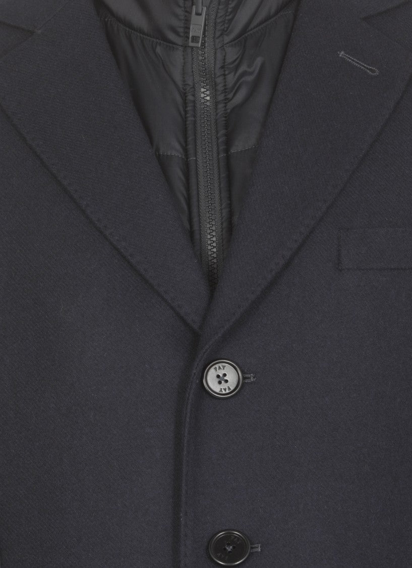 Fay Blue Wool Coat