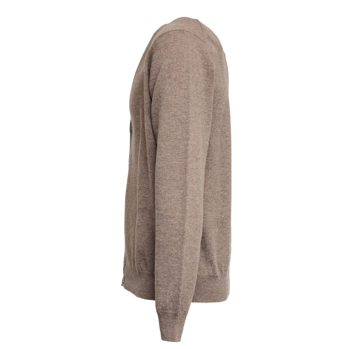 Filippo De Laurentiis Cashmere-Wool Blend Cardigan With Ribbed Finish