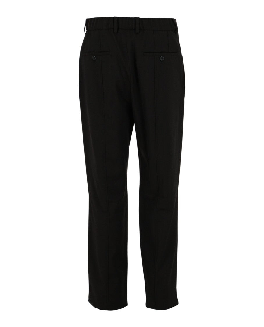 Ferragamo Swan-Hook Belted Pants