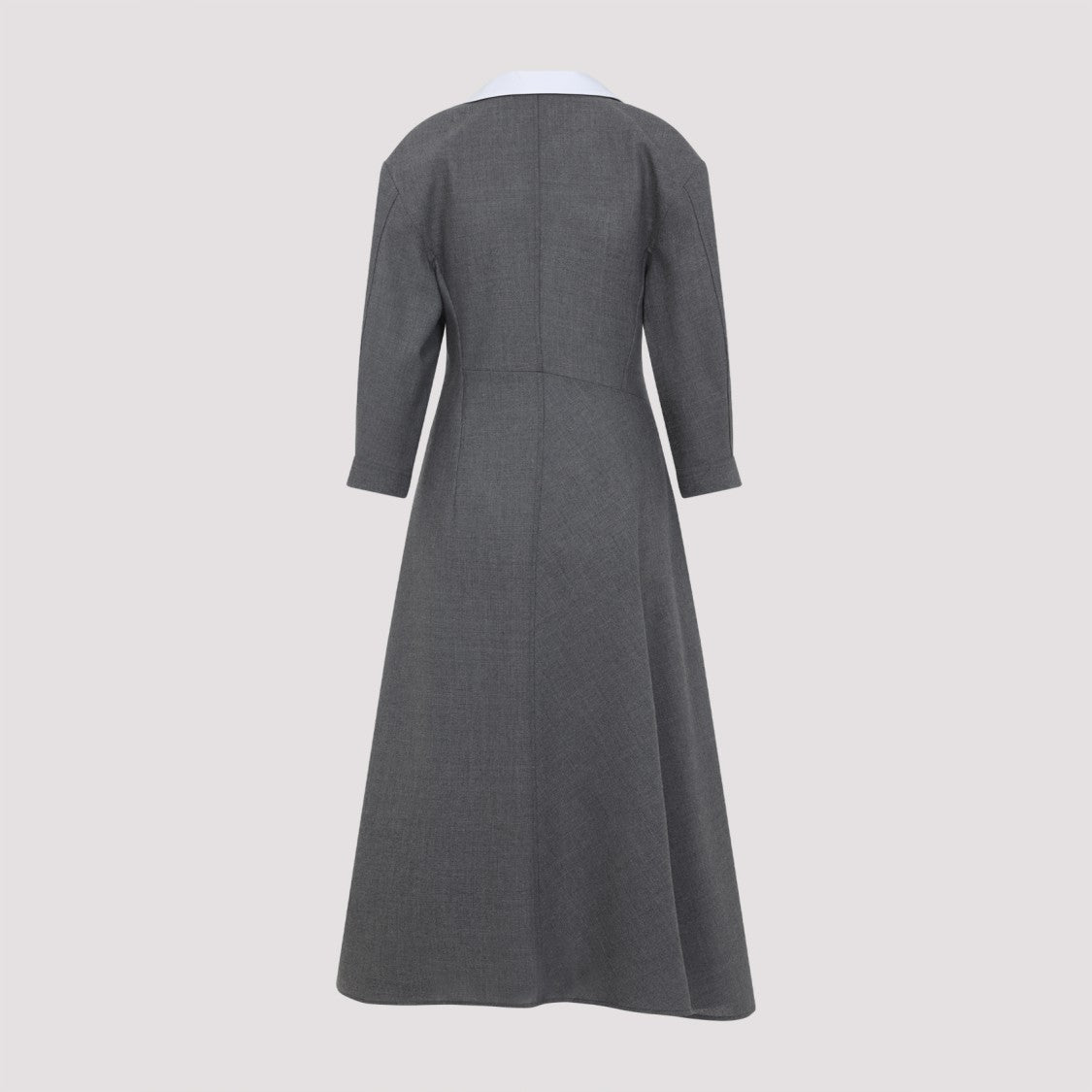 Jil Sander Mid-Length Wool Dress With Contrasting Collar