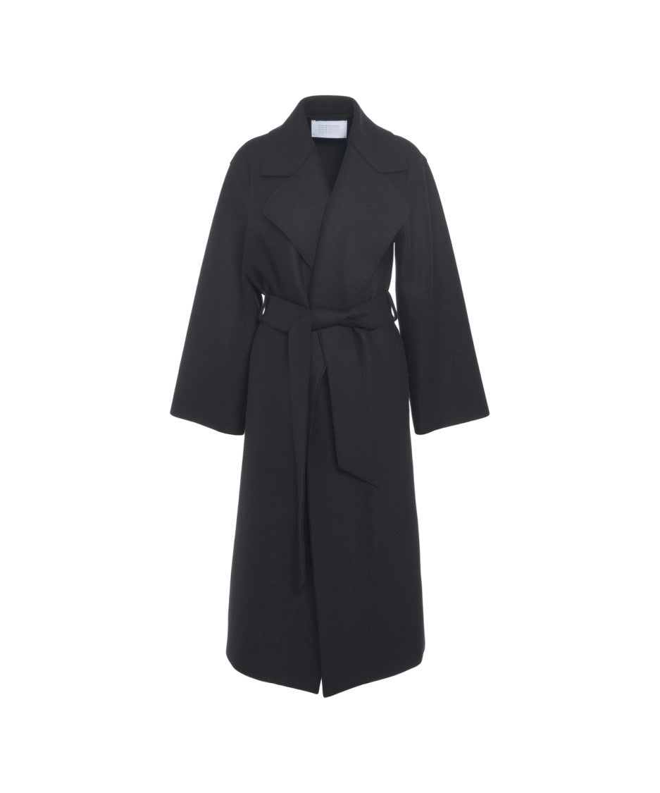Harris Wharf London Coat With Belt At The Waist