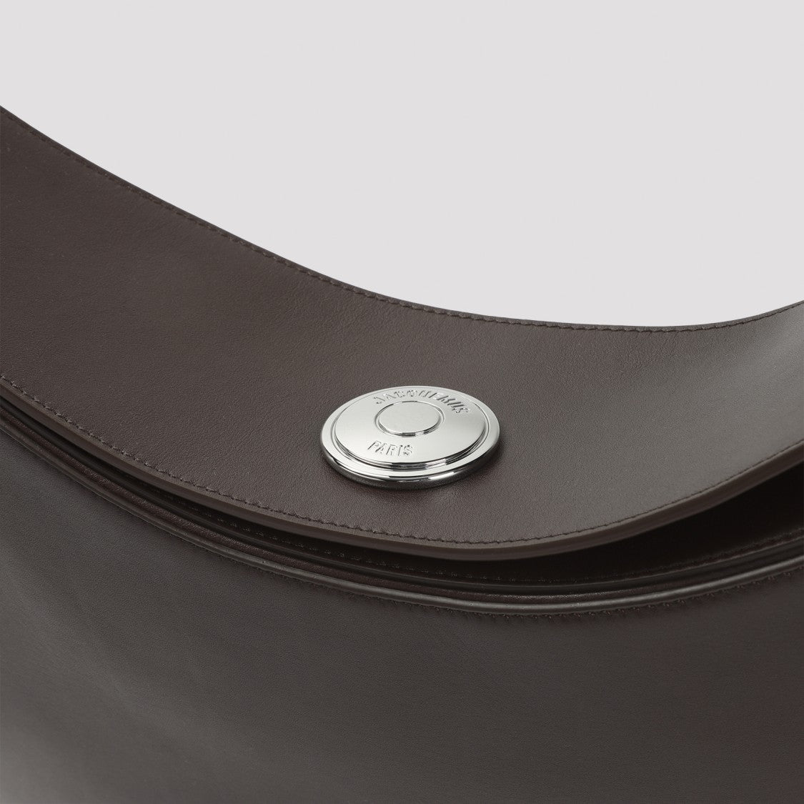 Jacquemus Crescent-Shaped Leather Handbag With Adjustable Strap